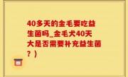 40多天的金毛要吃益生菌吗_金毛犬40天大是否需要补充益生菌？)