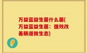万益蓝益生菌什么菌(万益蓝益生菌：强效改善肠道微生态)
