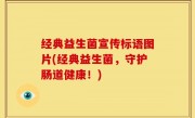 经典益生菌宣传标语图片(经典益生菌，守护肠道健康！)