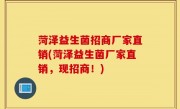 菏泽益生菌招商厂家直销(菏泽益生菌厂家直销，现招商！)