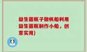 益生菌瓶子做帆船利用益生菌瓶制作小船，创意实用)