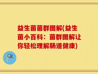益生菌菌群图解(益生菌小百科：菌群图解让你轻松理解肠道健康)