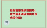 益生菌茶油滴剂图片(益生菌茶油滴剂图片及功效介绍)