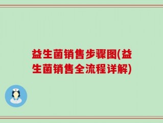 益生菌销售步骤图(益生菌销售全流程详解)