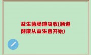 益生菌肠道吸收(肠道健康从益生菌开始)