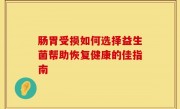 肠胃受损如何选择益生菌帮助恢复健康的佳指南