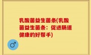 乳酸菌益生菌条(乳酸菌益生菌条：促进肠道健康的好帮手)