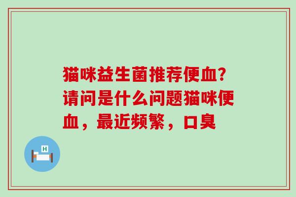 猫咪益生菌推荐便？请问是什么问题猫咪便，近频繁，