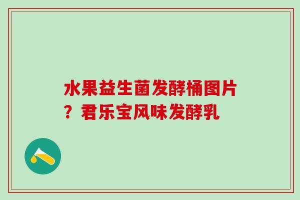 水果益生菌发酵桶图片？君乐宝风味发酵乳