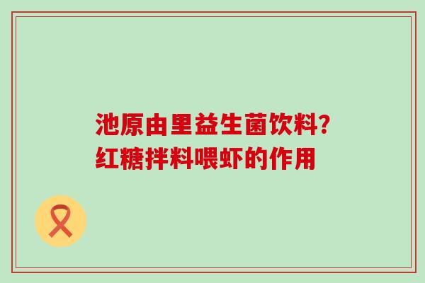 池原由里益生菌饮料？红糖拌料喂虾的作用
