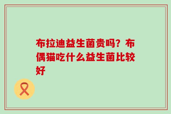 布拉迪益生菌贵吗？布偶猫吃什么益生菌比较好