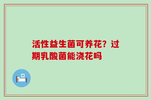 活性益生菌可养花?过期乳酸菌能浇花吗 活性益生菌可养花?过期乳酸菌能浇花吗
