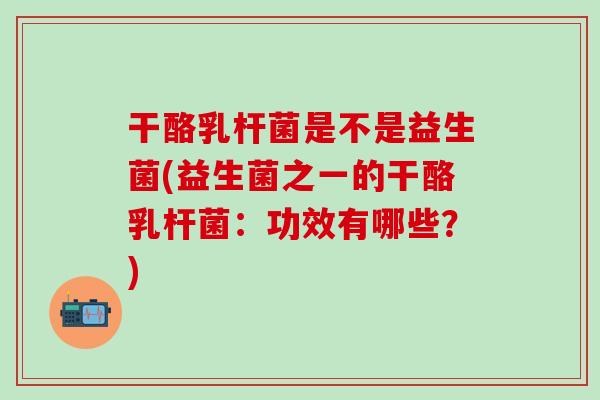 干酪乳杆菌是不是益生菌(益生菌之一的干酪乳杆菌：功效有哪些？)