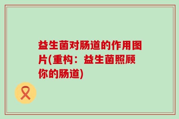 益生菌对肠道的作用图片(重构：益生菌照顾你的肠道)