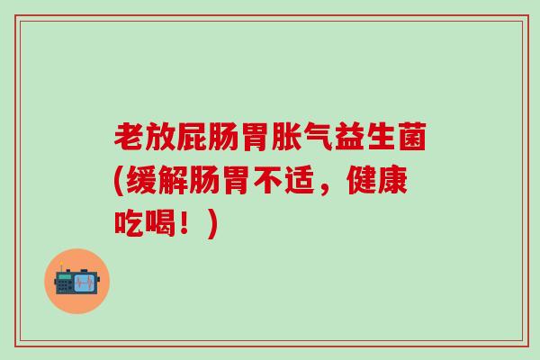 老放屁肠胃益生菌(缓解肠胃不适，健康吃喝！)