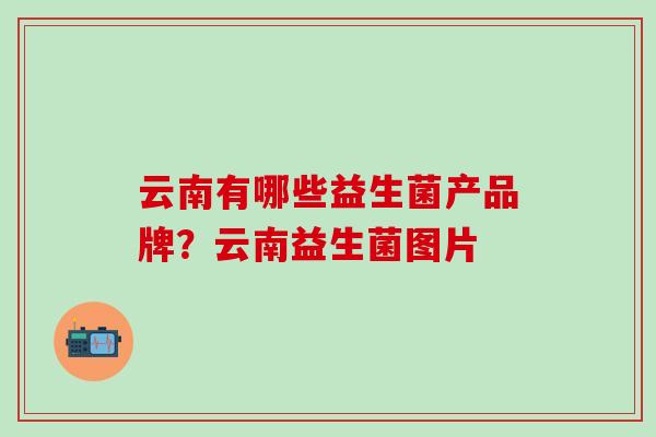 云南有哪些益生菌产品牌？云南益生菌图片