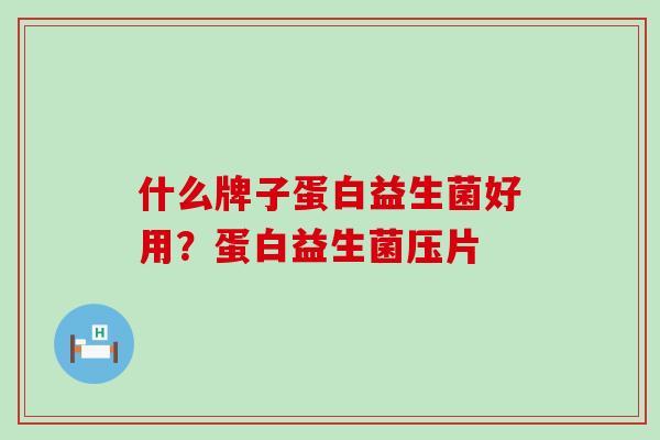 什么牌子蛋白益生菌好用？蛋白益生菌压片