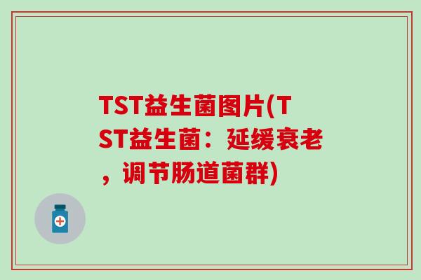 TST益生菌图片(TST益生菌：延缓衰老，调节肠道菌群)