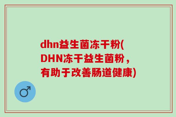 dhn益生菌冻干粉(DHN冻干益生菌粉，有助于改善肠道健康)