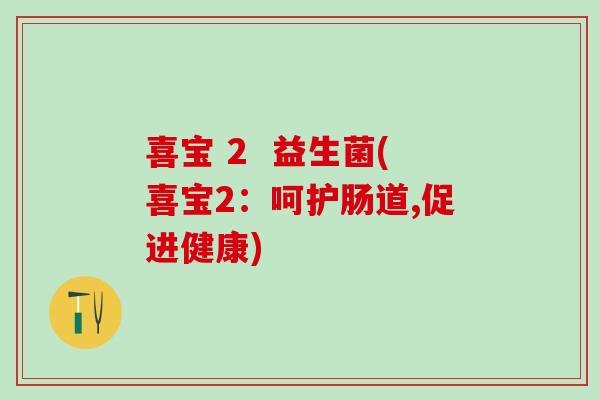 喜宝 2  益生菌(喜宝2：呵护肠道,促进健康)