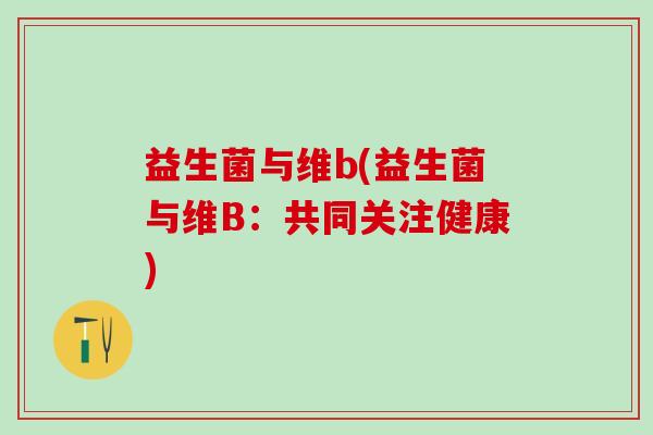 益生菌与维b(益生菌与维B：共同关注健康)