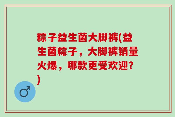粽子益生菌大脚裤(益生菌粽子，大脚裤销量火爆，哪款更受欢迎？)