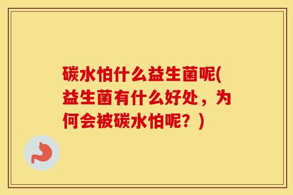 碳水怕什么益生菌呢(益生菌有什么好处，为何会被碳水怕呢？)