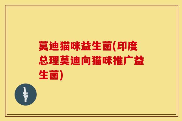 莫迪猫咪益生菌(印度总理莫迪向猫咪推广益生菌)