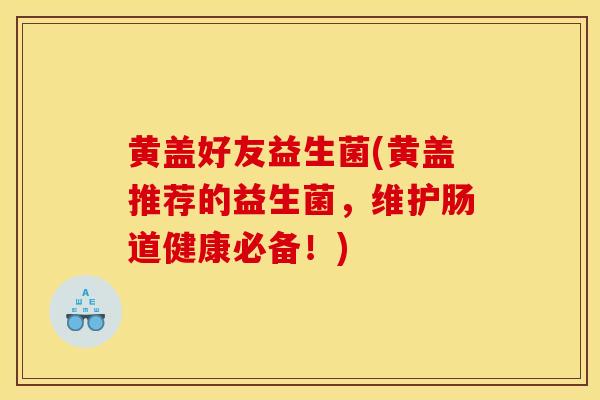 黄盖好友益生菌(黄盖推荐的益生菌，维护肠道健康必备！)