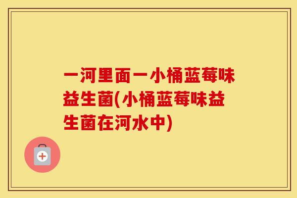 一河里面一小桶蓝莓味益生菌(小桶蓝莓味益生菌在河水中)