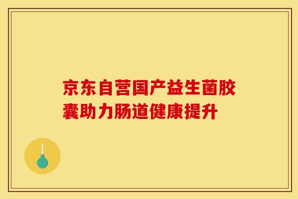 京东自营国产益生菌胶囊助力肠道健康提升