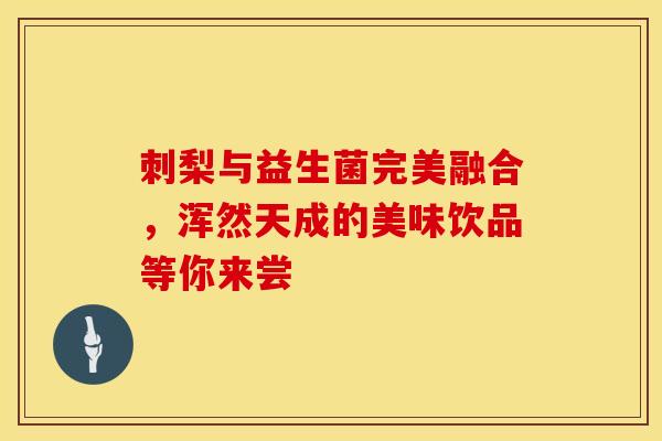 刺梨与益生菌完美融合，浑然天成的美味饮品等你来尝