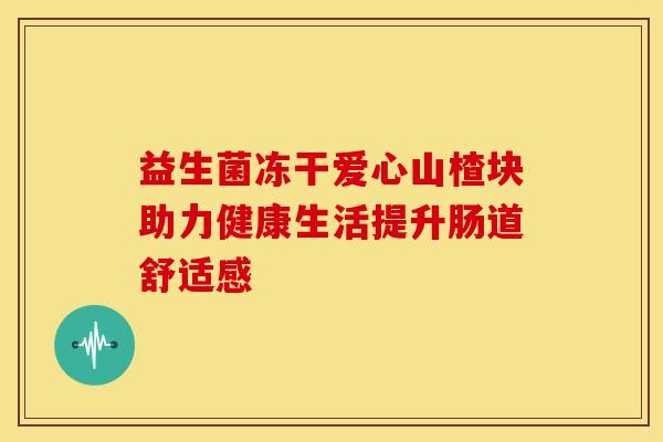 益生菌冻干爱心山楂块助力健康生活提升肠道舒适感