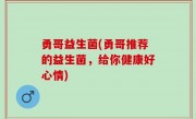 勇哥益生菌(勇哥推荐的益生菌，给你健康好心情)