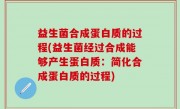 益生菌合成蛋白质的过程(益生菌经过合成能够产生蛋白质：简化合成蛋白质的过程)