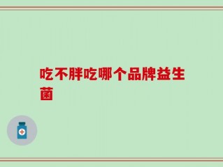 吃不胖吃哪个品牌益生菌