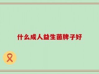什么成人益生菌牌子好