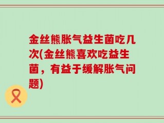 金丝熊胀气益生菌吃几次(金丝熊喜欢吃益生菌，有益于缓解胀气问题)