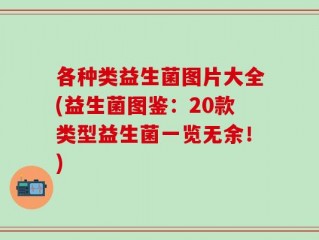 各种类益生菌图片大全(益生菌图鉴：20款类型益生菌一览无余！)
