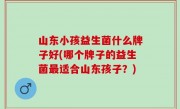 山东小孩益生菌什么牌子好(哪个牌子的益生菌最适合山东孩子？)