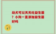 幼犬可以天天吃益生菌？小狗一直添加益生菌好吗