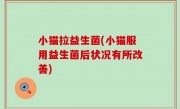 小猫拉益生菌(小猫服用益生菌后状况有所改善)
