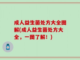 成人益生菌处方大全图解(成人益生菌处方大全，一图了解！)
