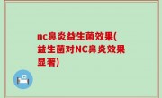 nc鼻炎益生菌效果(益生菌对NC鼻炎效果显著)