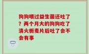 狗狗喂过益生菌还吐了？两个月大的狗狗吃了清火栀麦片后吐了会不会有事
