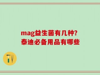 mag益生菌有几种？泰迪必备用品有哪些