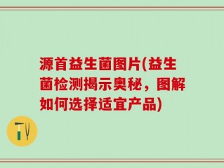 源首益生菌图片(益生菌检测揭示奥秘，图解如何选择适宜产品)