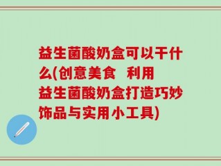 益生菌酸奶盒可以干什么(创意美食  利用益生菌酸奶盒打造巧妙饰品与实用小工具)