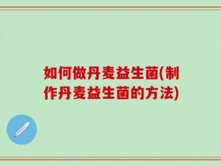如何做丹麦益生菌(制作丹麦益生菌的方法)