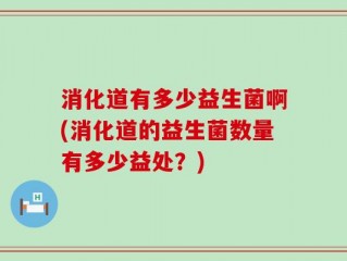 消化道有多少益生菌啊(消化道的益生菌数量有多少益处？)